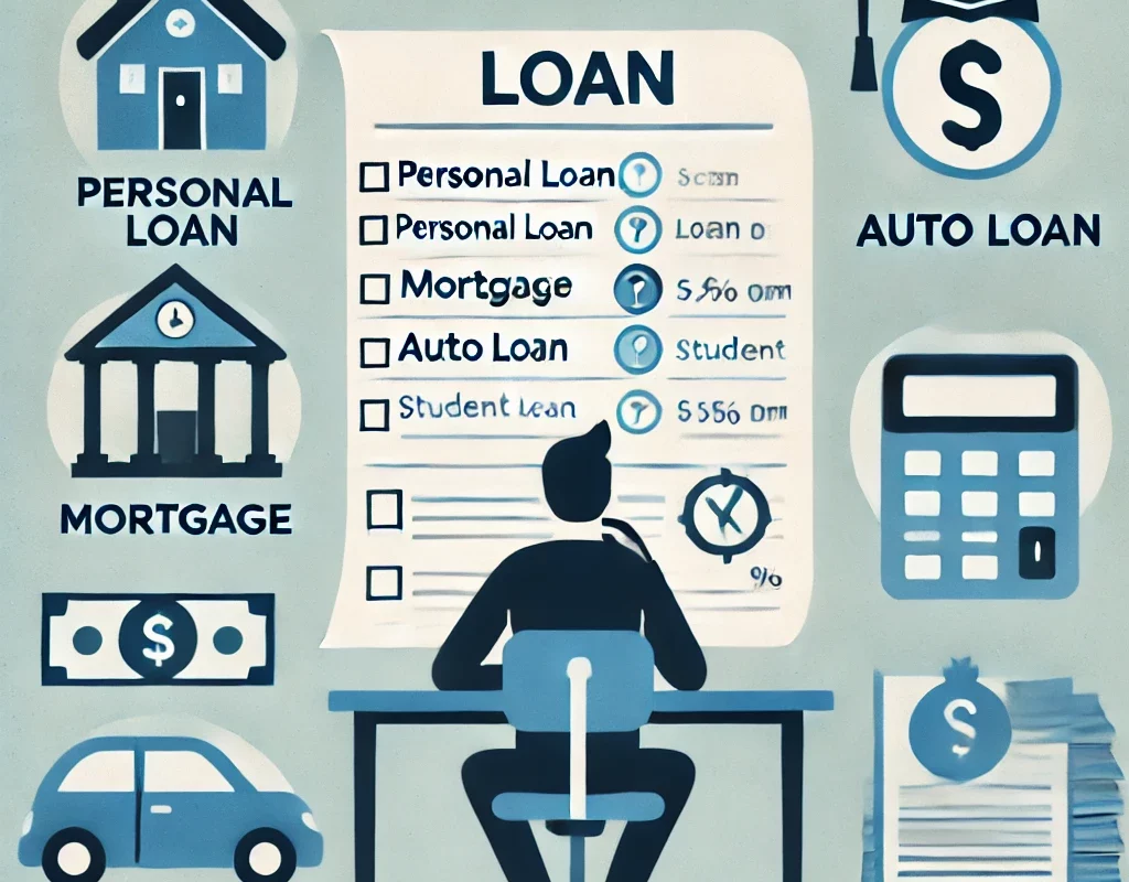 A person evaluating different loan types to meet their financial needs