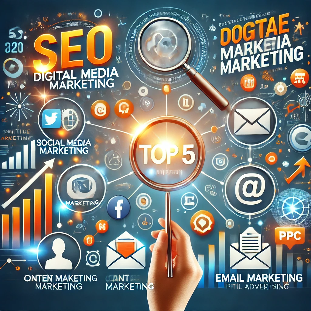 Top 5 digital marketing strategies to grow your brand and boost online presence